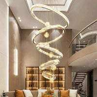 Lustre Design Anneau en Cristal Intelligent pour Décoration Moderne - Éclat Brillant | Marco Lucetti