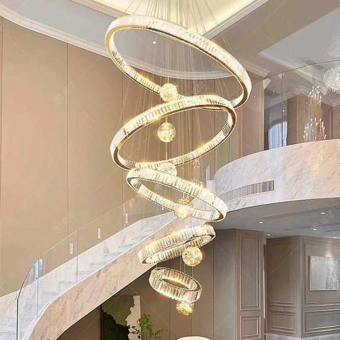 Lustre Design Anneau en Cristal Intelligent pour Décoration Moderne - Éclat Brillant | Marco Lucetti