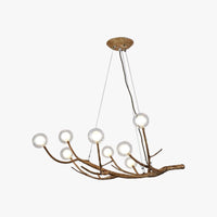 Lustre design "Arbres lumineux" | Marco Lucetti 8 / Marron / Chaude