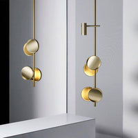 Lustre Design Art Déco Noir & Doré avec Lampes LED | Marco Lucetti