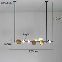 Lustre Design Art Déco Noir & Doré avec Lampes LED | Marco Lucetti C / Froide