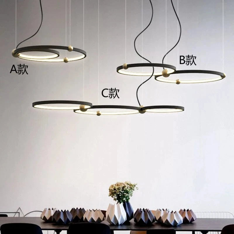 Lustre Design avec Anneau LED pour Décoration Suspendue | Marco Lucetti