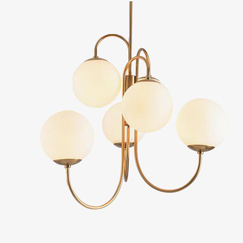 Lustre Doré à Branches Design
