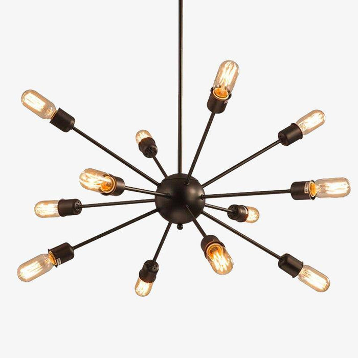 Lustre Teto : Design Élégant boule en Verre et Bras métalliques