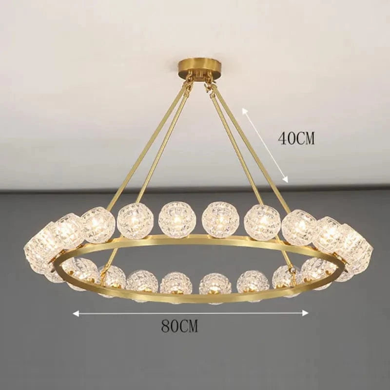 Lustre Design Boules Modernes pour Décoration du Salon | Marco Lucetti 24 têtes / Blanc chaud