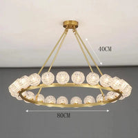 Lustre Design Boules Modernes pour Décoration du Salon | Marco Lucetti 24 têtes / Blanc chaud