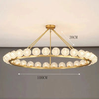 Lustre Design Boules Modernes pour Décoration du Salon | Marco Lucetti 30 têtes / Blanc chaud