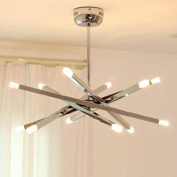 Lustre design chromé "Barre Brillante" | Marco Lucetti