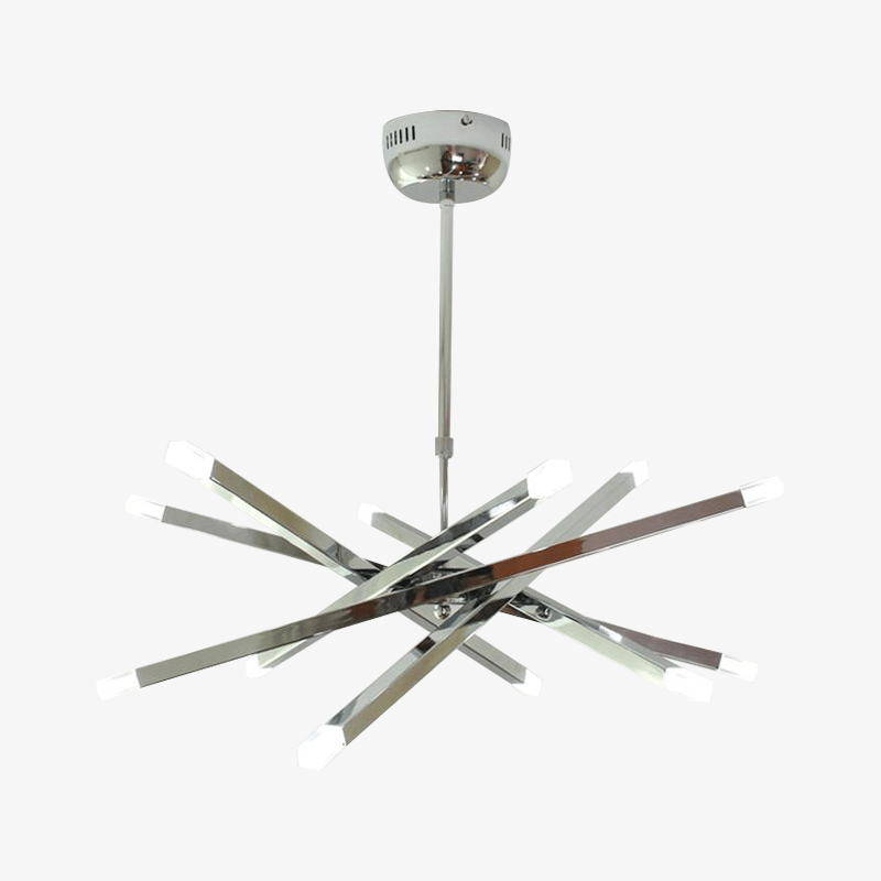 Lustre design chromé "Barre Brillante" | Marco Lucetti Chromé