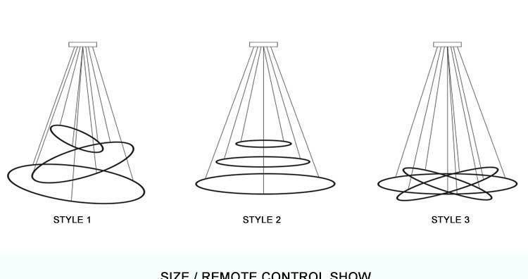 Lustre design chromé entrelacé - Rings | Marco Lucetti