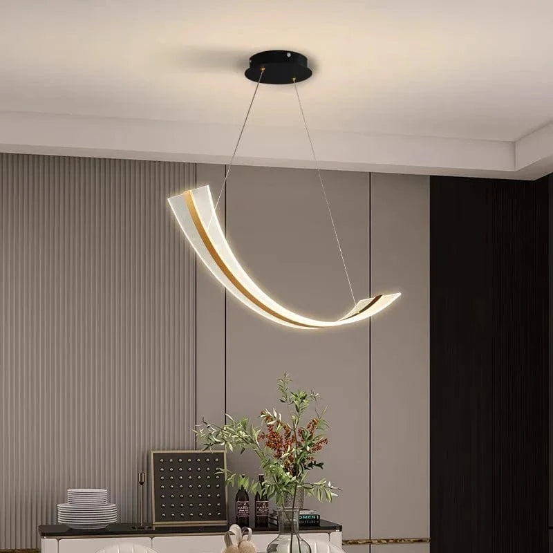 Lustre design contemporain pour salle à manger avec éclairage intérieur LED décoratif | Marco Lucetti