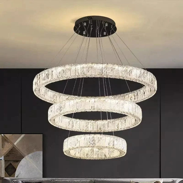 Lustre design cristal nordique pour salle à manger - Éclairage intérieur haut de gamme | Marco Lucetti