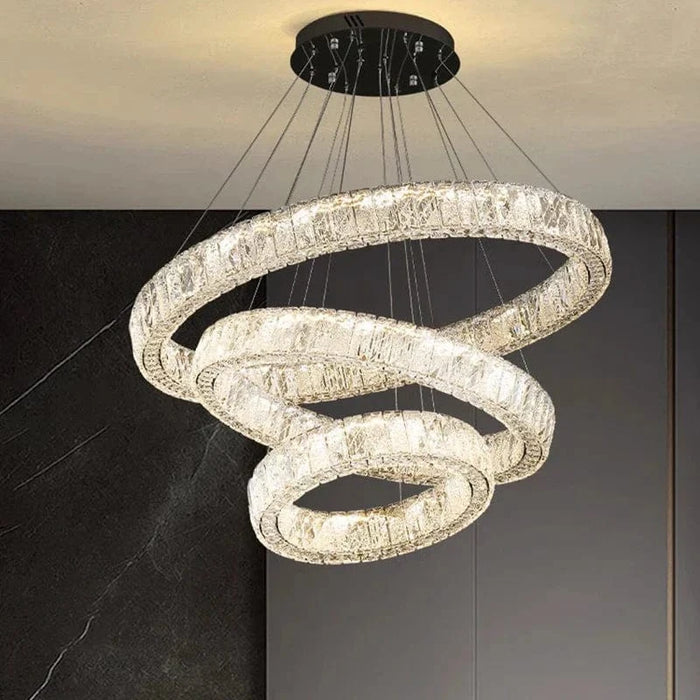Lustre design cristal nordique pour salle à manger - Éclairage intérieur haut de gamme | Marco Lucetti