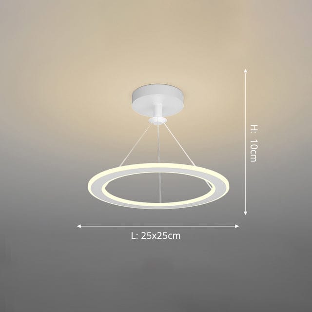 Lustre design Cyriac LED - Formes originales | Marco Lucetti Blanc - B / Chaude