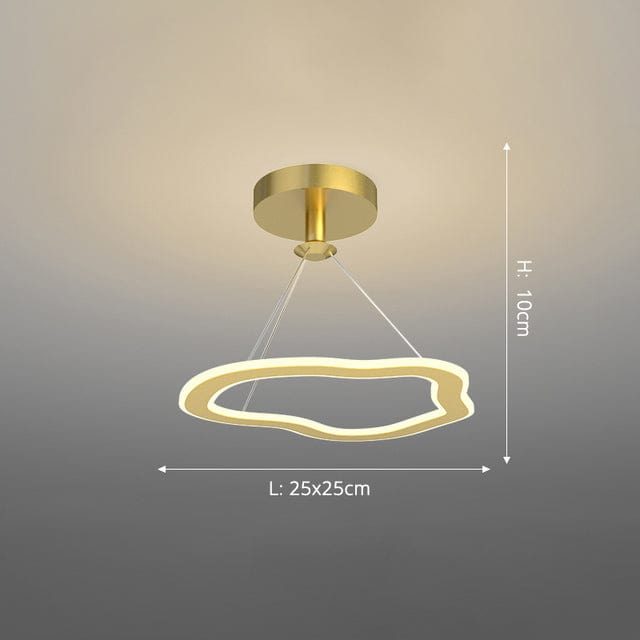 Lustre design Cyriac LED - Formes originales | Marco Lucetti Doré - C / Chaude