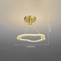 Lustre design Cyriac LED - Formes originales | Marco Lucetti Doré - C / Chaude