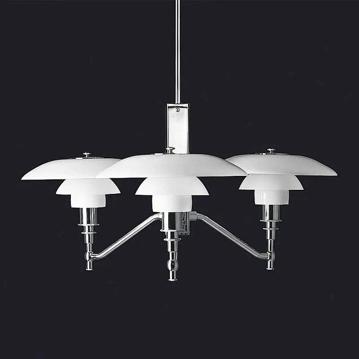 Lustre design danois à branches chromées. | Marco Lucetti