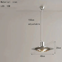 Lustre Design Danois LED de Haute Qualité - Parapluie Loui Paulsen | Marco Lucetti B-48cm-Argent / Blanc chaud