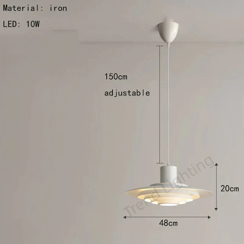 Lustre Design Danois LED de Haute Qualité - Parapluie Loui Paulsen | Marco Lucetti B-48cm-Blanc / Blanc chaud