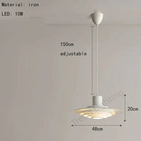 Lustre Design Danois LED de Haute Qualité - Parapluie Loui Paulsen | Marco Lucetti B-48cm-Blanc / Blanc chaud