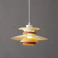 Lustre Design Danois LED Rétro en Noyer - Lampe Suspendue | Marco Lucetti