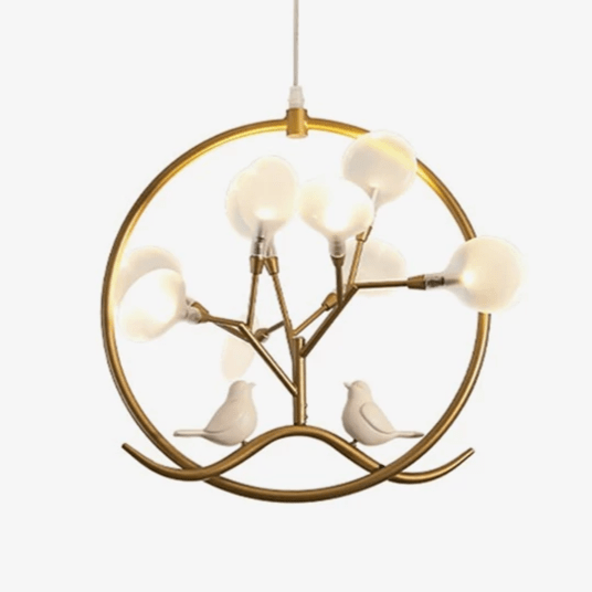 Lustre design doré à LED Firefly | Marco Lucetti