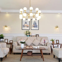 Lustre design doré cuivré. | Marco Lucetti