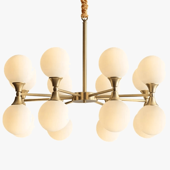 Lustre design doré cuivré. | Marco Lucetti