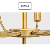 Lustre Design Doré Verre Fumé. | Marco Lucetti