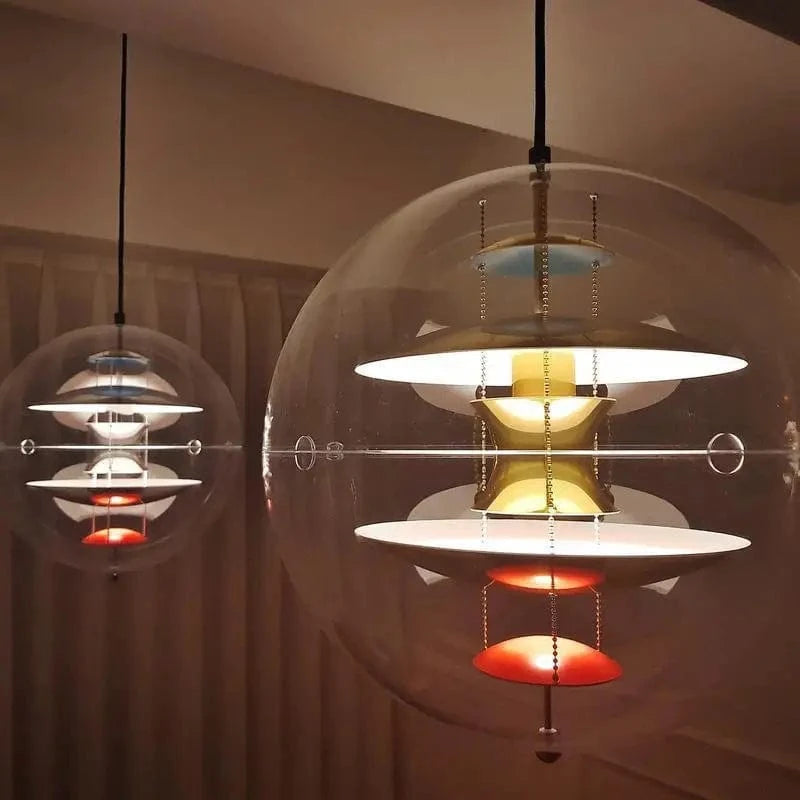Lustre design en acrylique LED danois - Suspension Planète | Marco Lucetti