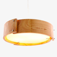 Lustre en bois arc de cercles élégant