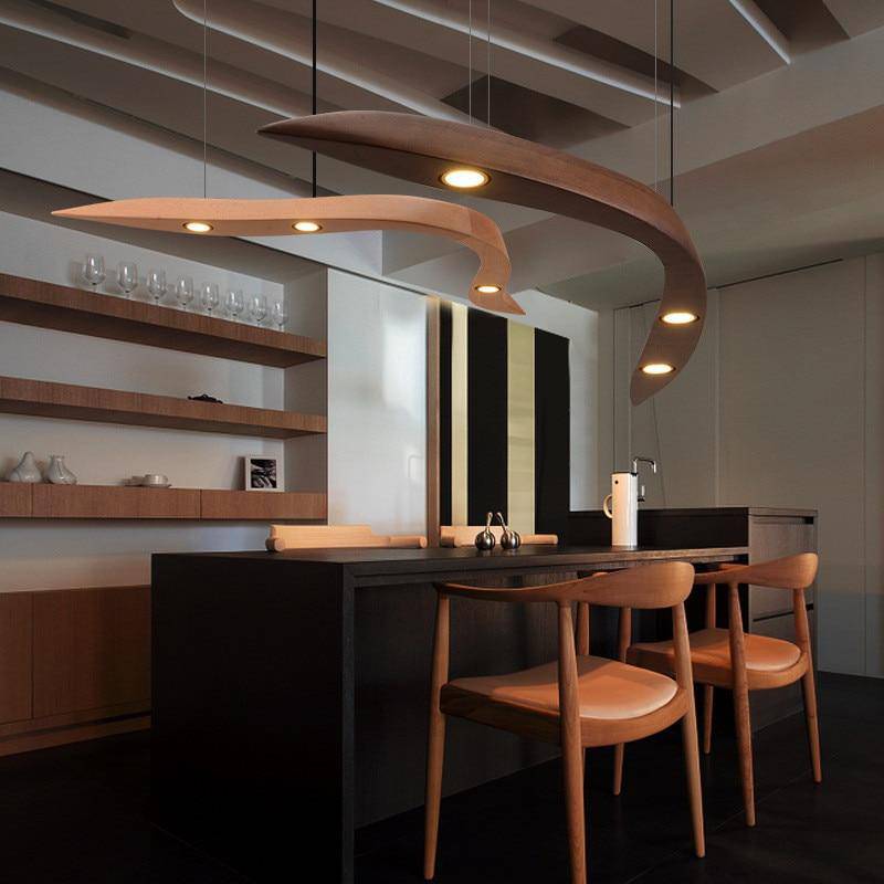 Lustre Design en Bois et LED Villa | Marco Lucetti