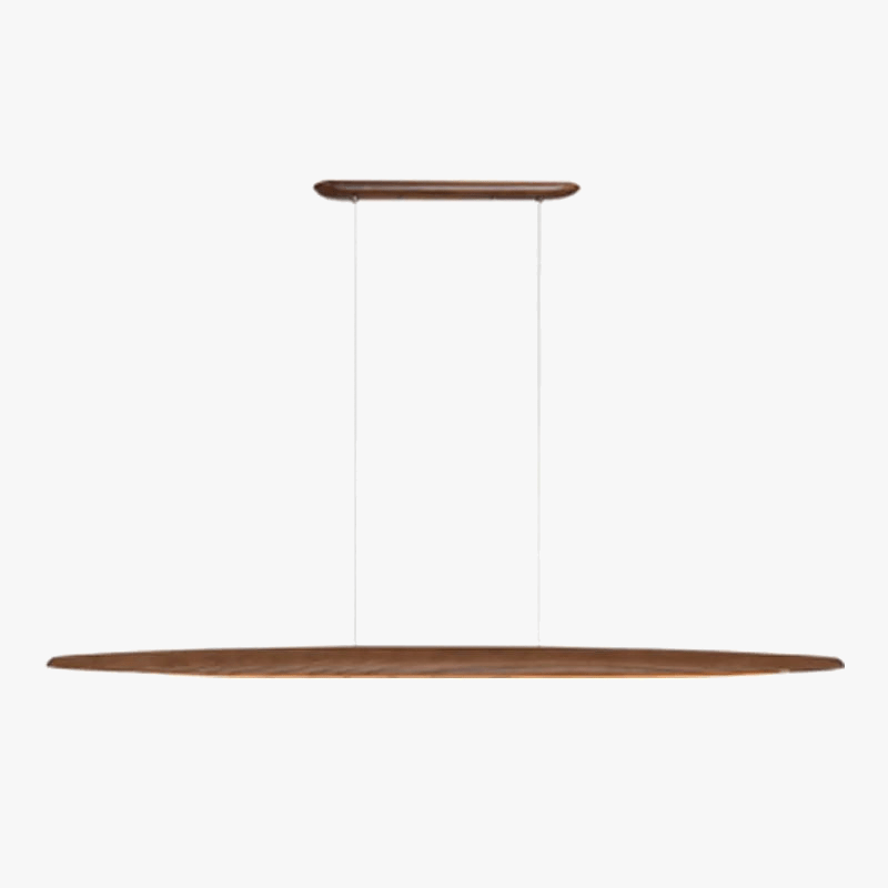 Lustre design en bois LED modernes pour îlot de cuisine by Woodlight | Marco Lucetti