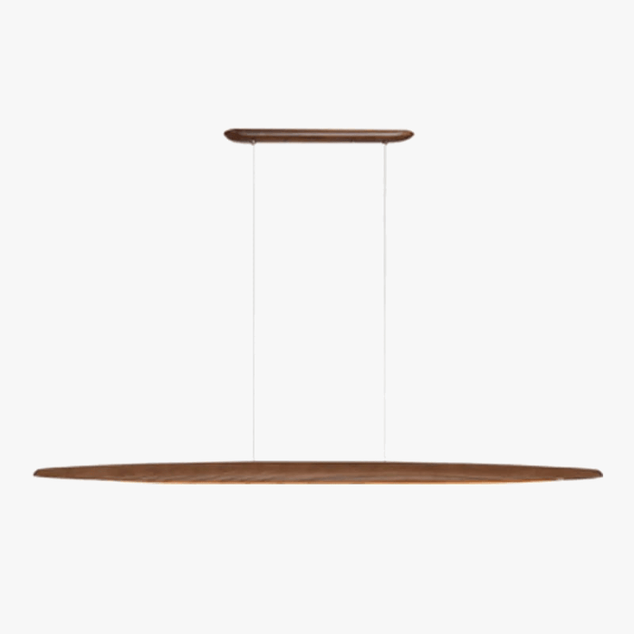 Lustre design en bois LED modernes pour îlot de cuisine by Woodlight | Marco Lucetti