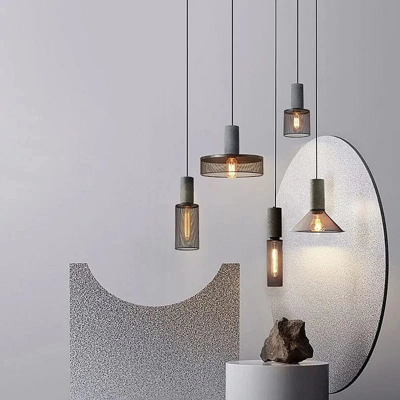 Lustre Design en Fer et Ciment | Marco Lucetti