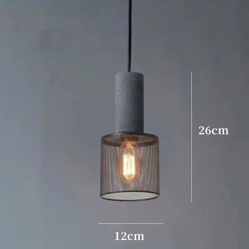 Lustre Design en Fer et Ciment | Marco Lucetti C / Blanc froid