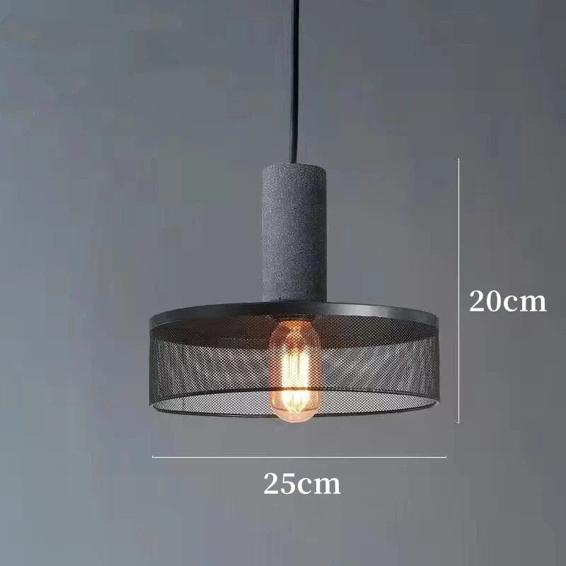 Lustre Design en Fer et Ciment | Marco Lucetti E / Blanc froid