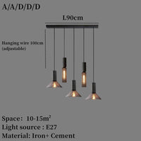 Lustre Design en Fer et Ciment | Marco Lucetti H / Blanc froid