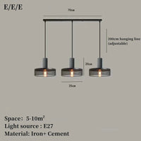 Lustre Design en Fer et Ciment | Marco Lucetti O / Blanc froid