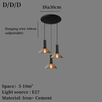 Lustre Design en Fer et Ciment | Marco Lucetti R / Blanc froid