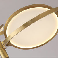 Lustre design en métal doré avec lampe arrondie Skalla - Élégance lumineuse | Marco Lucetti changeable