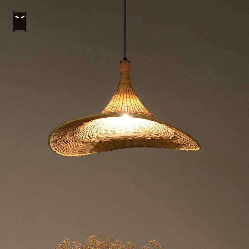 Lustre design en rotin LED - Chapeau en abat-jour | Marco Lucetti
