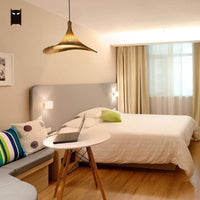 Lustre design en rotin LED - Chapeau en abat-jour | Marco Lucetti