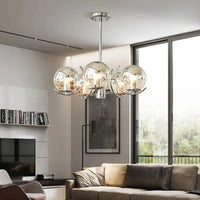 Lustre Design en Verre Chrome LED pour Décoration Intérieure | Marco Lucetti