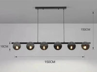Lustre Design en Verre Nordique : Luminaire Décoratif Moderne | Marco Lucetti L150cm / Changeable