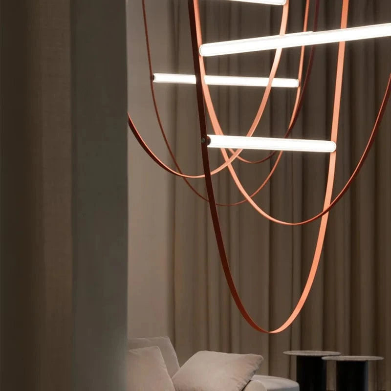 Lustre Design Italien avec Lampe à LED Tube Luxe | Marco Lucetti