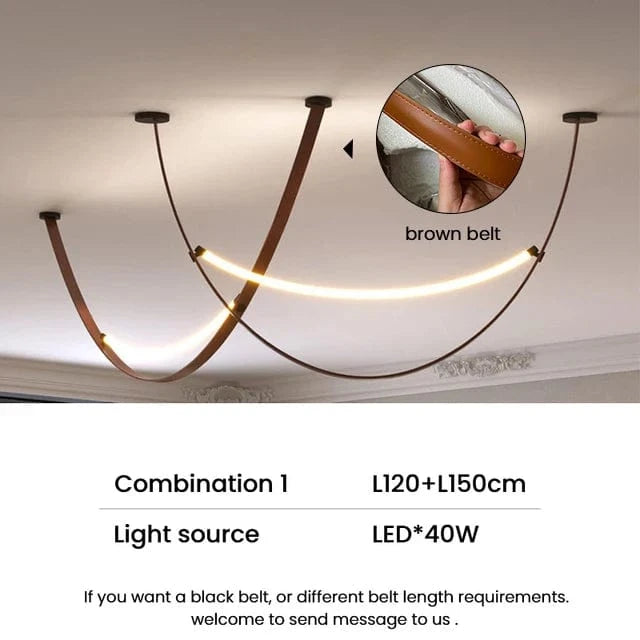 Lustre Design Italien avec Lampe à LED Tube Luxe | Marco Lucetti Combinaison 1 / Lumière modifiable