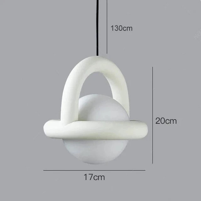 Lustre design Jupiter boule pour chambre ou café | Marco Lucetti Blanc / Blanc chaud