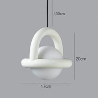 Lustre design Jupiter boule pour chambre ou café | Marco Lucetti Blanc / Blanc chaud