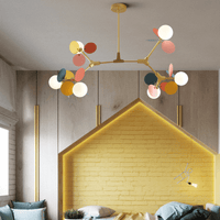 Lustre design Kebya avec lampes colorées | Marco Lucetti
